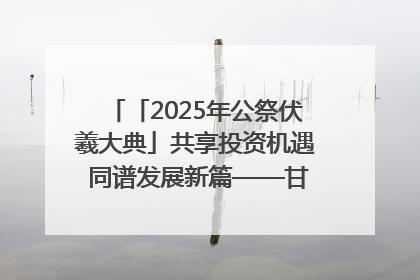 「2025年公祭伏羲大典」共享投资机遇 同谱发展新篇——甘肃省文旅产业链招商引资推介会侧记