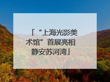“上海光影美术馆”首展亮相静安苏河湾