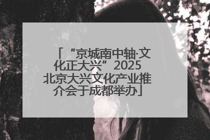 “京城南中轴·文化正大兴”2025北京大兴文化产业推介会于成都举办