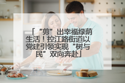 “剪”出幸福绿荫生活！控江路街道以党建引领实现“树与民”双向奔赴