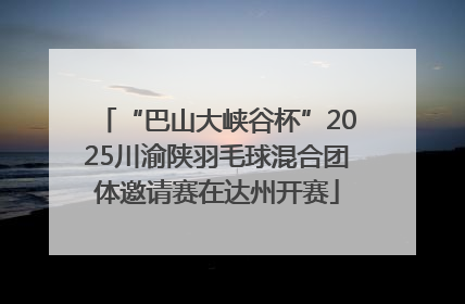 “巴山大峡谷杯”2025川渝陕羽毛球混合团体邀请赛在达州开赛
