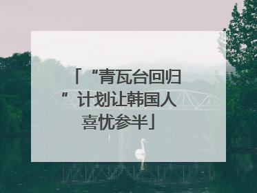 “青瓦台回归”计划让韩国人喜忧参半