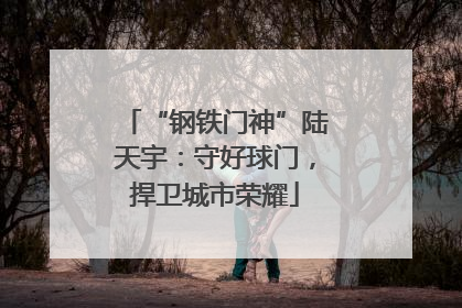 “钢铁门神”陆天宇：守好球门，捍卫城市荣耀