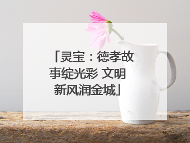 灵宝：德孝故事绽光彩 文明新风润金城