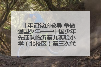 牢记党的教导 争做强国少年——中国少年先锋队临沂第九实验小学（北校区）第三次代表大会胜利召开