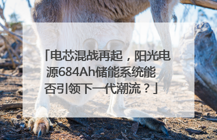 电芯混战再起，阳光电源684Ah储能系统能否引领下一代潮流？