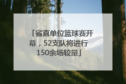 省直单位篮球赛开幕，52支队将进行150余场较量