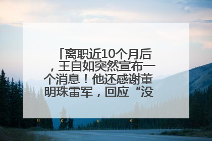 离职近10个月后，王自如突然宣布一个消息！他还感谢董明珠雷军，回应“没看过格力工资条”：真的不那么重要！