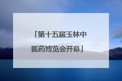 第十五届玉林中医药博览会开幕