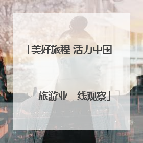 美好旅程 活力中国——旅游业一线观察