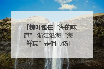 粽叶包住“海的味道” 浙江沿海“海鲜粽”走俏市场