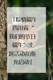 粽情端午 四川省“我们的节日·端午”主题活动在南充启动