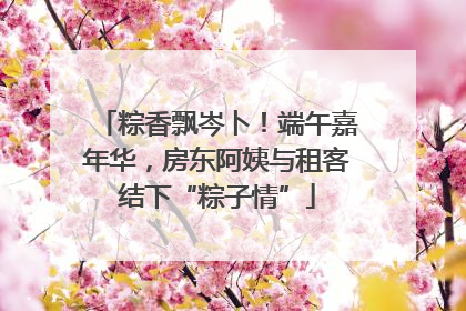 粽香飘岑卜！端午嘉年华，房东阿姨与租客结下“粽子情”