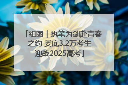 组图｜执笔为剑赴青春之约 娄底3.2万考生迎战2025高考