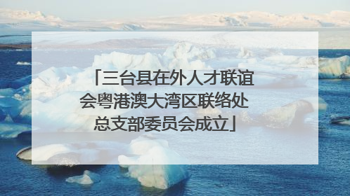 三台县在外人才联谊会粤港澳大湾区联络处总支部委员会成立