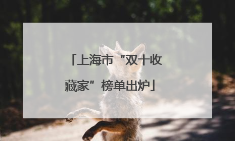 上海市“双十收藏家”榜单出炉