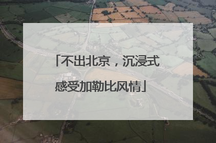 不出北京，沉浸式感受加勒比风情