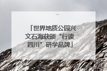 世界地质公园兴文石海获颁“行读四川”研学品牌