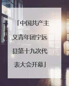 中国共产主义青年团宁远县第十九次代表大会开幕