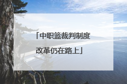 中职篮裁判制度改革仍在路上