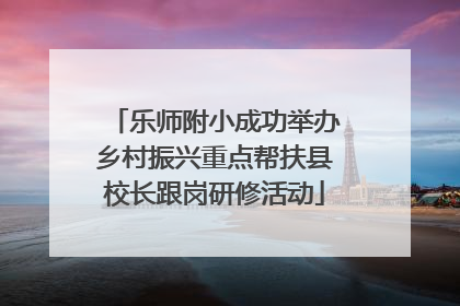 乐师附小成功举办乡村振兴重点帮扶县校长跟岗研修活动