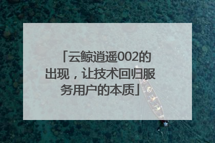 云鲸逍遥002的出现，让技术回归服务用户的本质