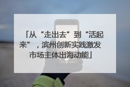 从“走出去”到“活起来”，滨州创新实践激发市场主体出海动能