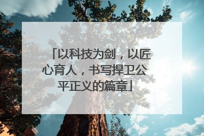 以科技为剑，以匠心育人，书写捍卫公平正义的篇章