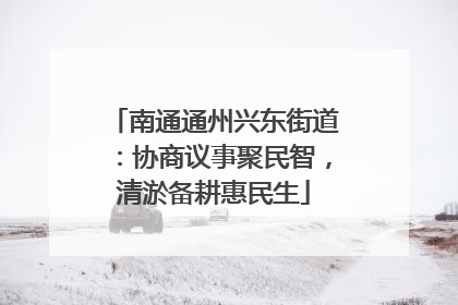 南通通州兴东街道：协商议事聚民智，清淤备耕惠民生
