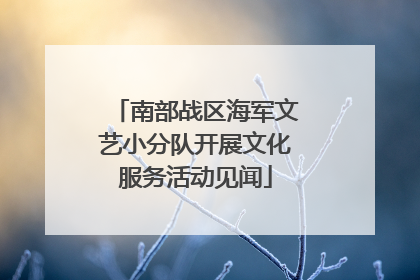 南部战区海军文艺小分队开展文化服务活动见闻