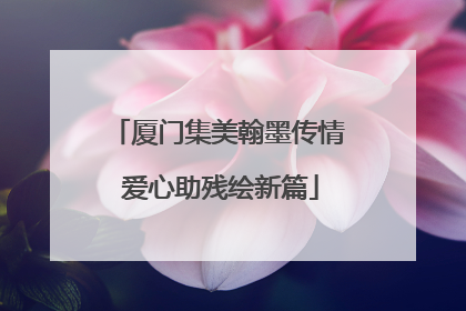 厦门集美翰墨传情 爱心助残绘新篇