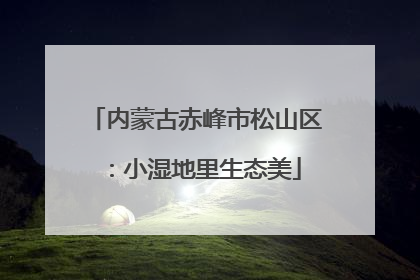 内蒙古赤峰市松山区：小湿地里生态美