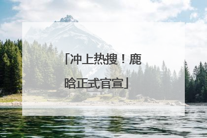冲上热搜！鹿晗正式官宣