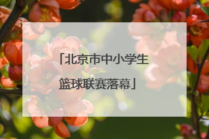 北京市中小学生篮球联赛落幕