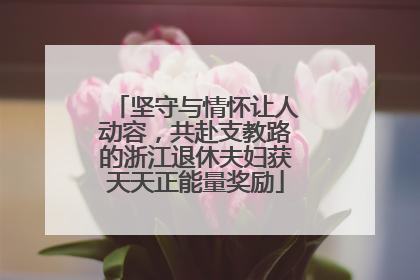坚守与情怀让人动容，共赴支教路的浙江退休夫妇获天天正能量奖励