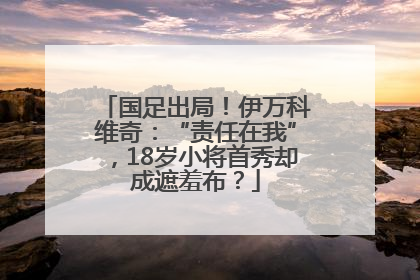国足出局！伊万科维奇：“责任在我”，18岁小将首秀却成遮羞布？