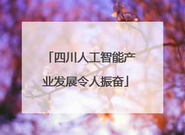 四川人工智能产业发展令人振奋