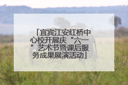 宜宾江安红桥中心校开展庆“六一”艺术节暨课后服务成果展演活动