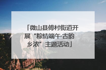 微山县傅村街道开展“粽情端午·古韵乡浓”主题活动
