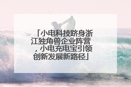 小电科技跻身浙江独角兽企业阵营，小电充电宝引领创新发展新路径
