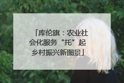 库伦旗：农业社会化服务“托”起乡村振兴新图景