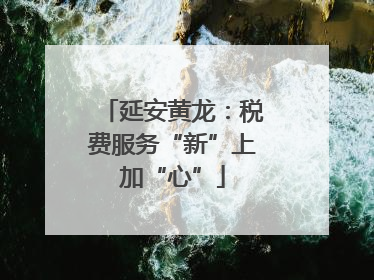延安黄龙：税费服务“新”上加“心”