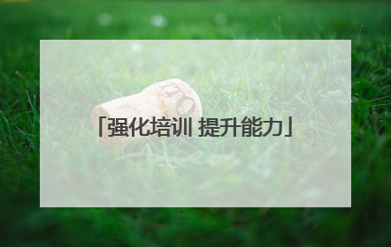 强化培训 提升能力