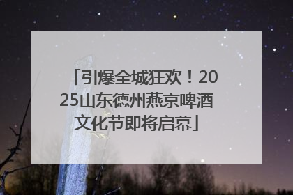 引爆全城狂欢！2025山东德州燕京啤酒文化节即将启幕