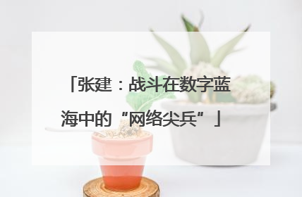 张建：战斗在数字蓝海中的“网络尖兵”