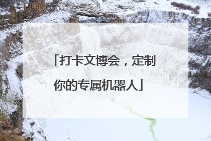 打卡文博会，定制你的专属机器人
