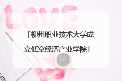 柳州职业技术大学成立低空经济产业学院