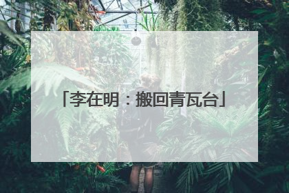 李在明:搬回青瓦台