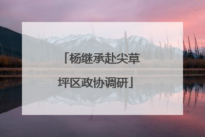 杨继承赴尖草坪区政协调研
