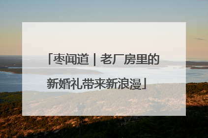 枣闻道｜老厂房里的新婚礼带来新浪漫
